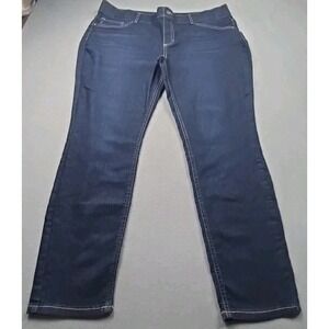 Lee Stretch Denim Women's Jeggings Jeans Size 2XL Dark Blue Wash New